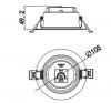AVA II 10W 3CCT IP44 POLYCARBONATE DOWNLIGHT